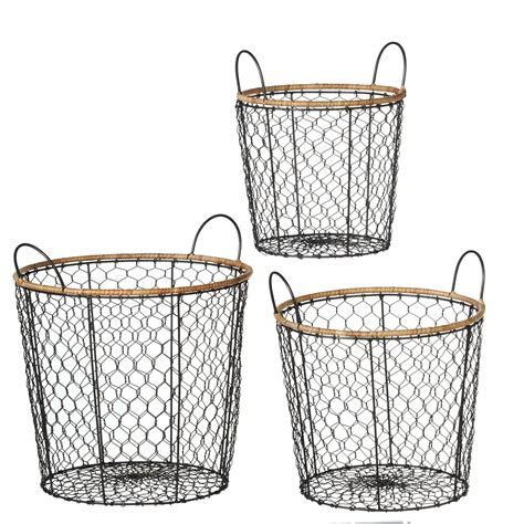 fabric basket metal handles|Fabric Handles Included Wire Baskets You'll Love.